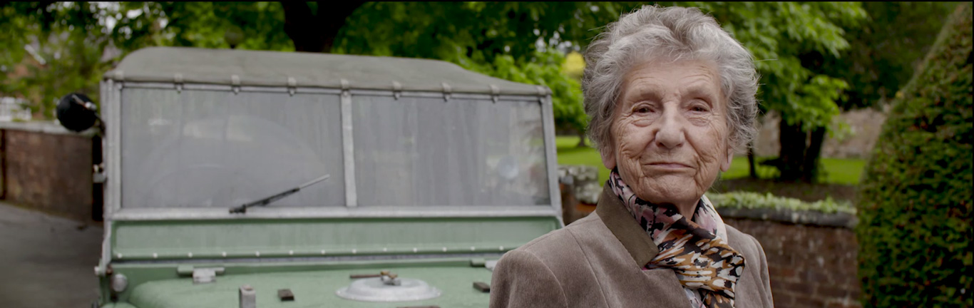 Former colleague Dorothy Peters receives an emotional Land Rover reunion
