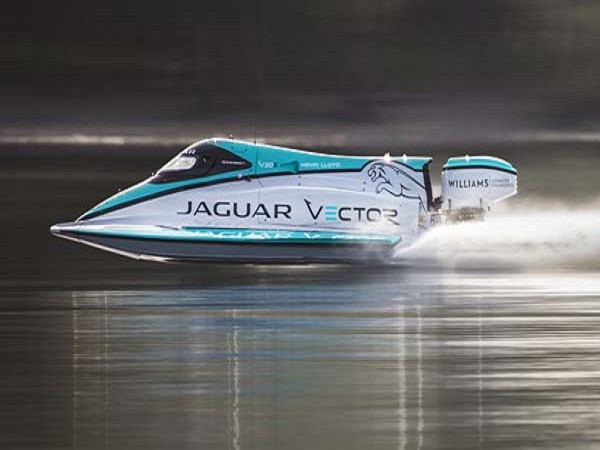 Jaguar Vector Racing smashes the world electric boat speed record