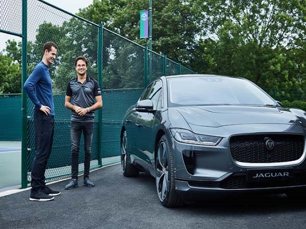 Andy Murray keeps pledge to go electric with the I-PACE on World Environment Day