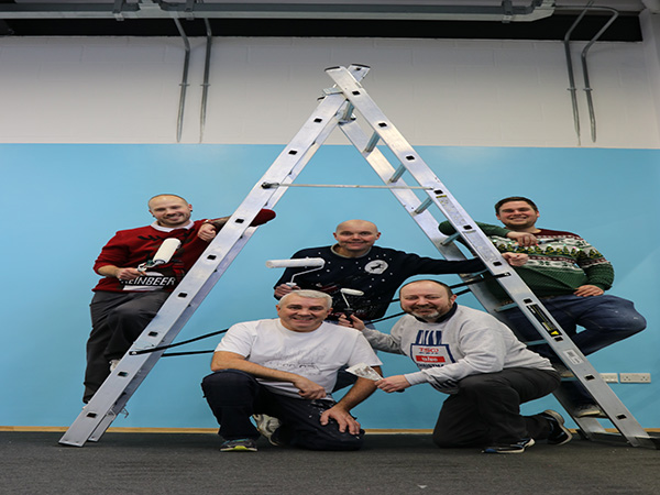 EMC volunteers pick up their paint brushes for The Way - Youth Zone