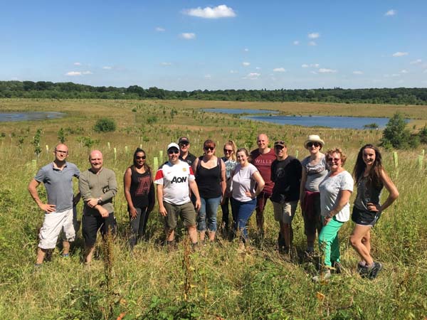 SVO volunteers get green-fingers to help clean up a nature reserve