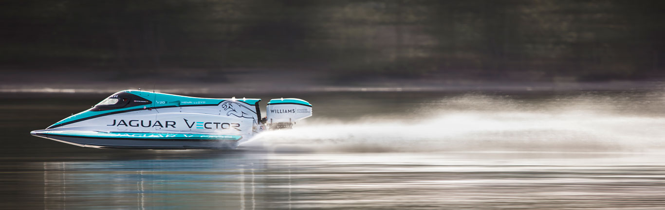 Jaguar Vector Racing smashes the world electric boat speed record