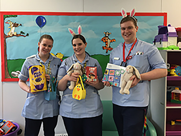 Easter treat haul makes its way to New Cross Hospital Children's ward