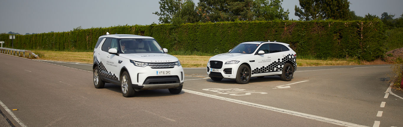 Smart, connected Jaguar and Land Rovers go out to learn UK roads