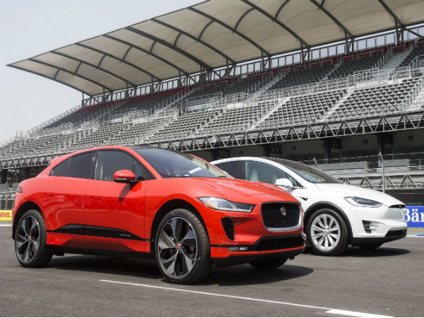 Watch as the new Jaguar I-PACE goes head-to-head with the Tesla Model X