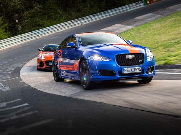 Jaguar provides fast taxi service around the Nürburgring Nordschleife