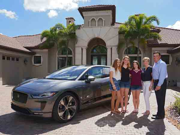 Florida family become first I-PACE customers in North America